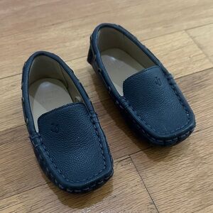 Janie and Jack Navy Kids Loafers
